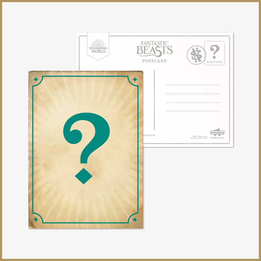 Carte postale mystère MinaLima de la créature mystère #2.